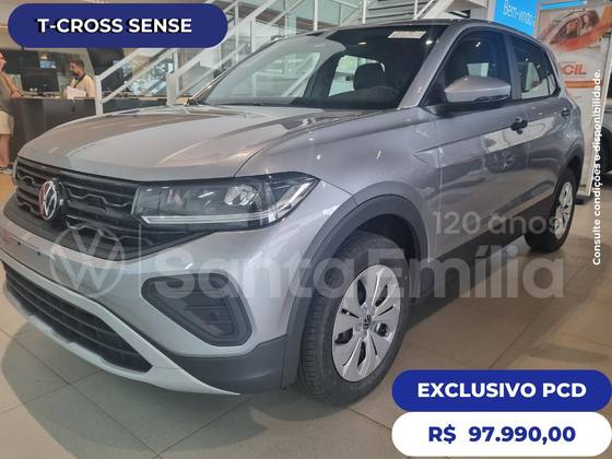 VOLKSWAGEN T-CROSS 1.0 200 TSI TOTAL FLEX SENSE AUTOMÁTICO VOLKSWAGEN T-CROSS 1.0 200 TSI TOTAL FLEX SENSE AUTOMÁTICO